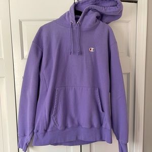 Mens Champion Reverse Weave Lavender Hoodie